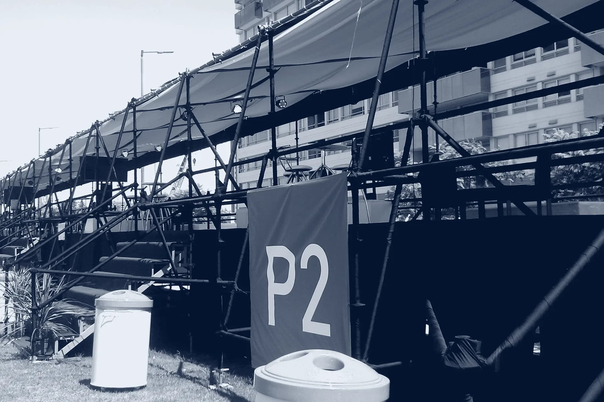 Tribunas y zonas técnicas de la Fórmula E en Puerto Madero, vista 5