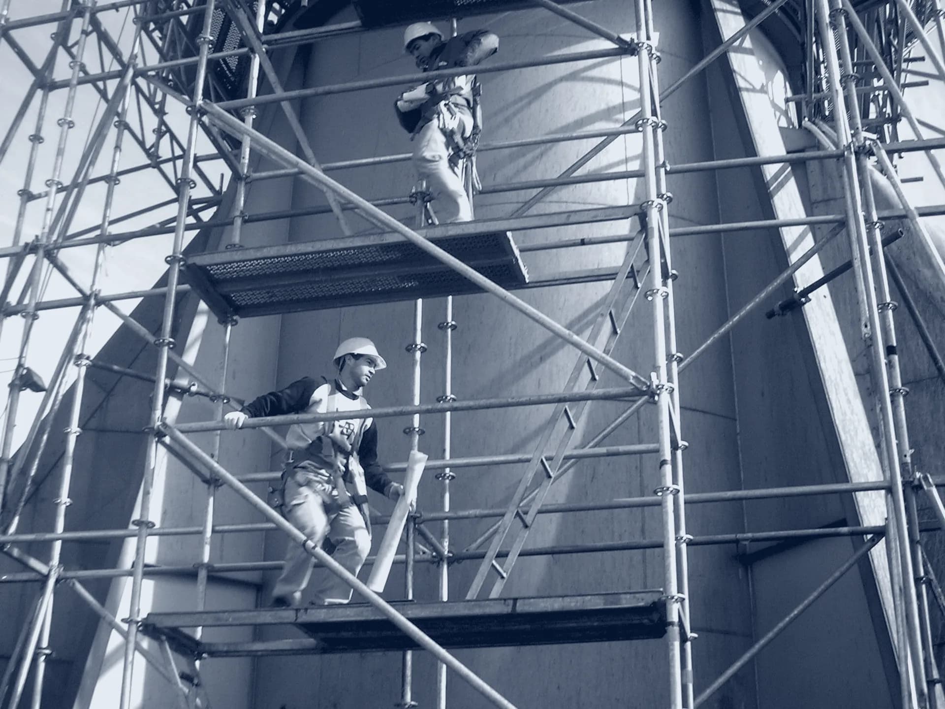 Montaje de estructura tubular, etapa 3
